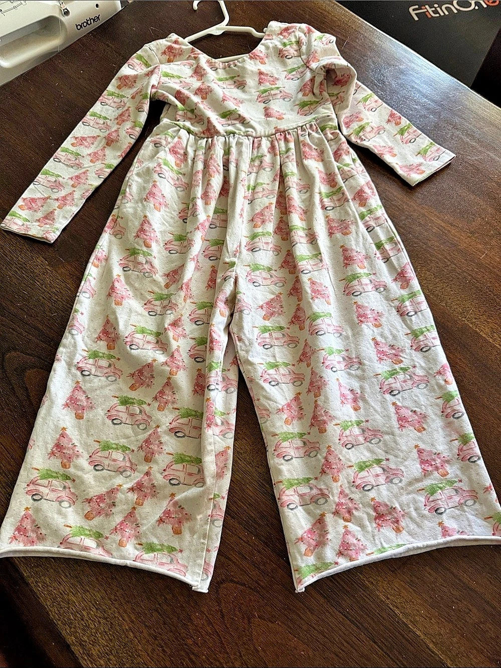 Cheeky Plum Girls Printed Long Sleeve romper
